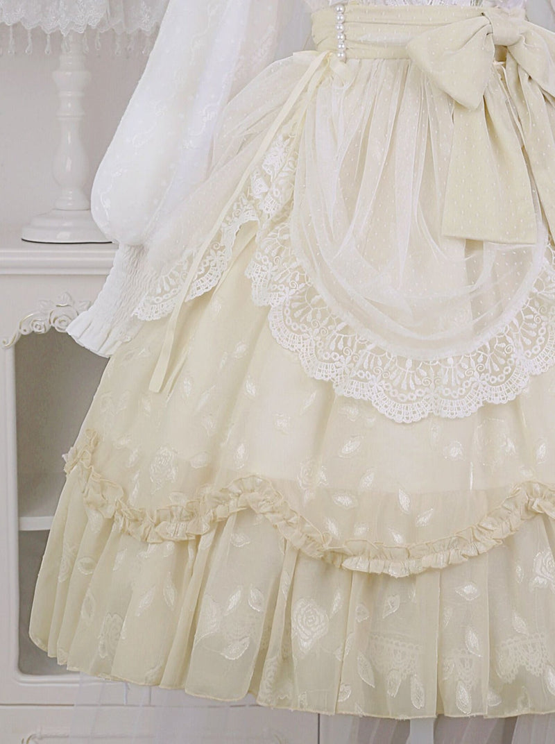 Pure Girly Tulip Ruffle Lolita Dress