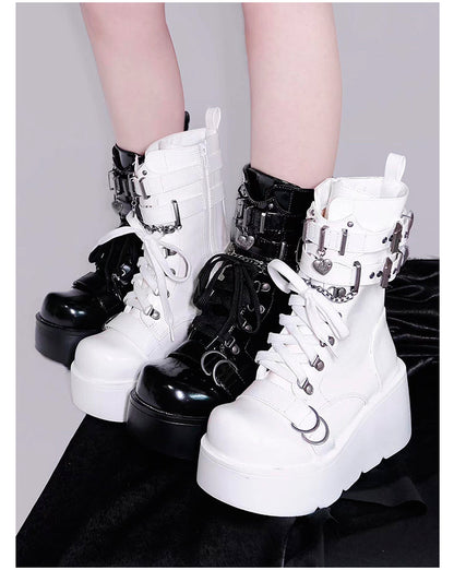 Subculture Night Short Boots Round Toe Muffin Boots