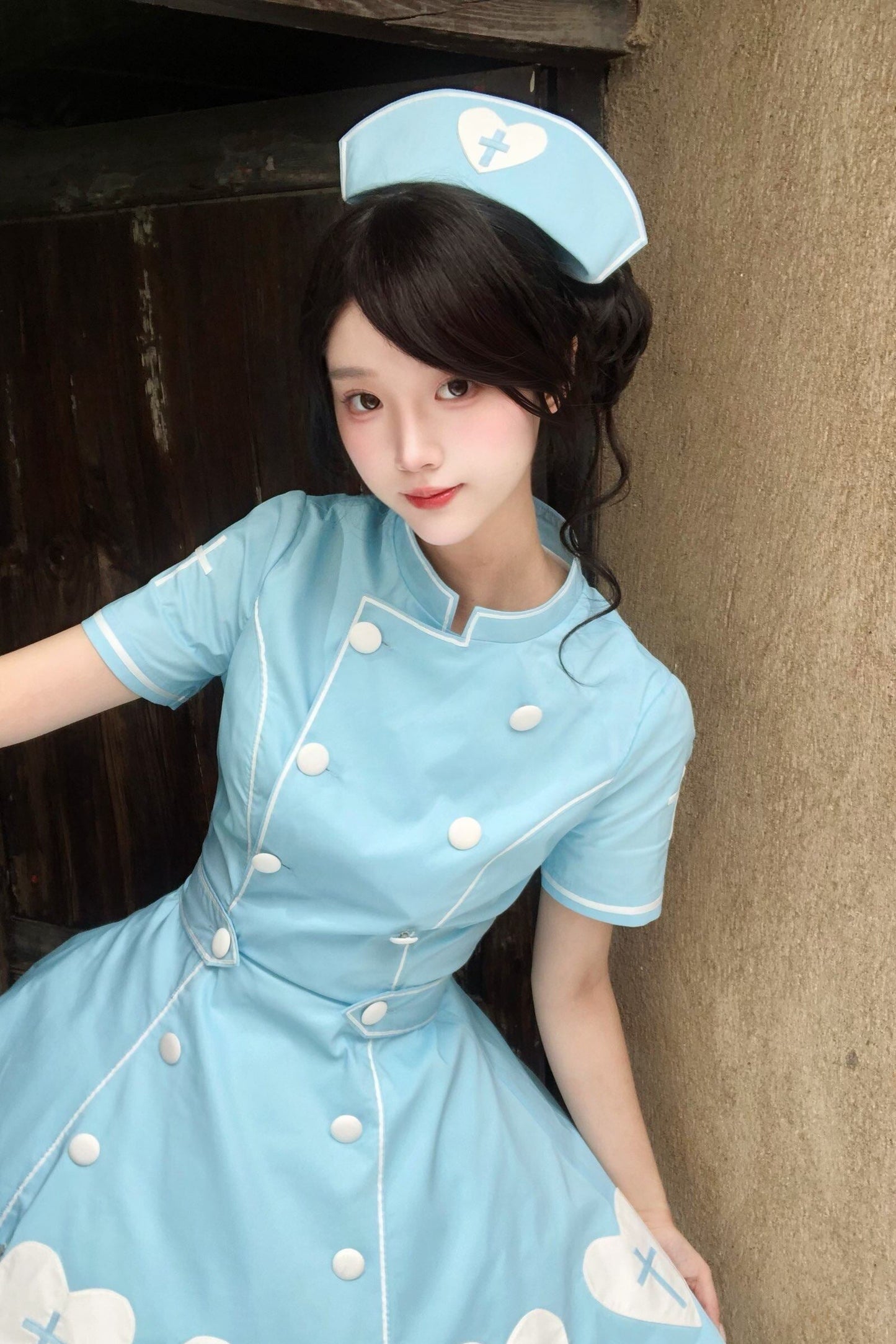 [pre-order Deadline: May 4] Heart Cross Nurse Cosplay Lolita Series Nurse Hat