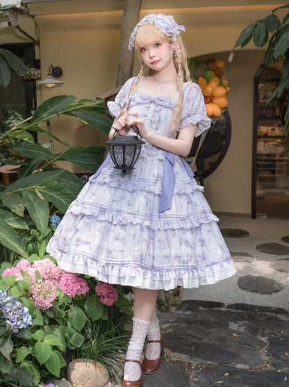 Retro Flower Doll Lolita Dress