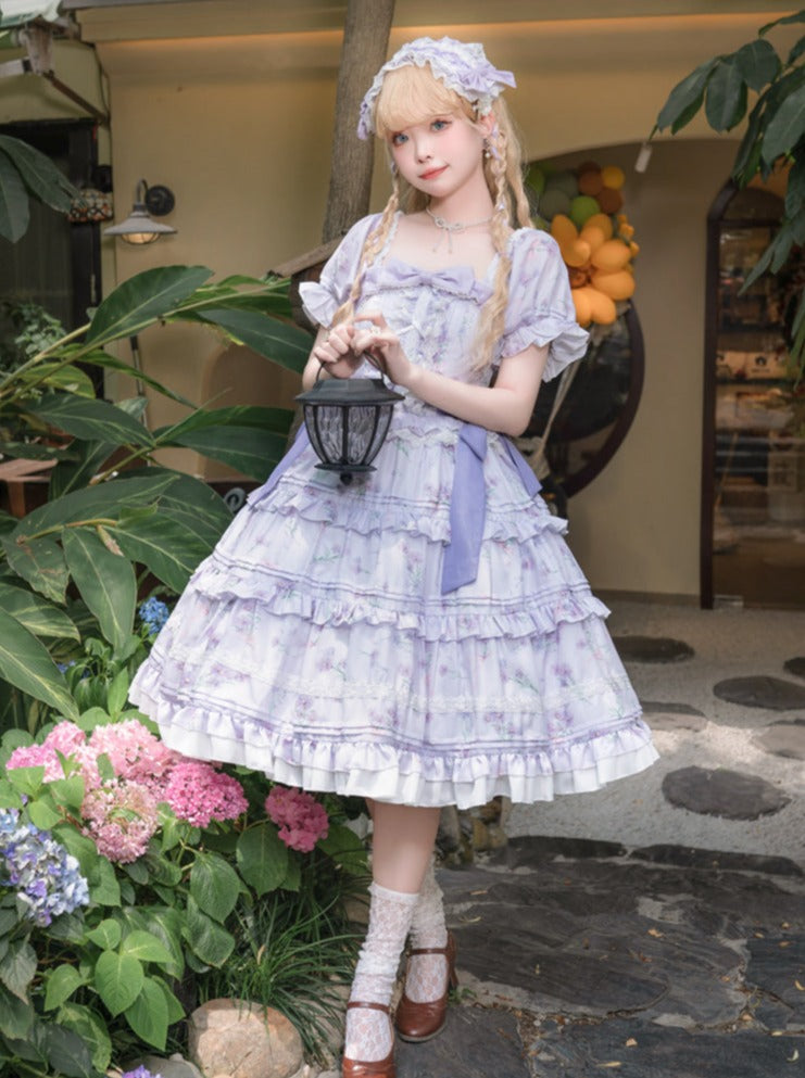 Retro Flower Doll Lolita Dress
