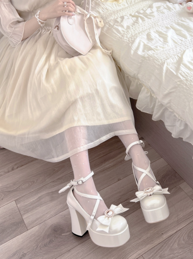 Lolita High Heel Strap Princess Shoes