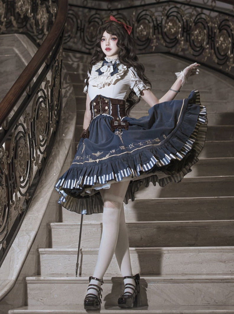 [pre-order] Lolita Retro Shirt + Belt + Skirt