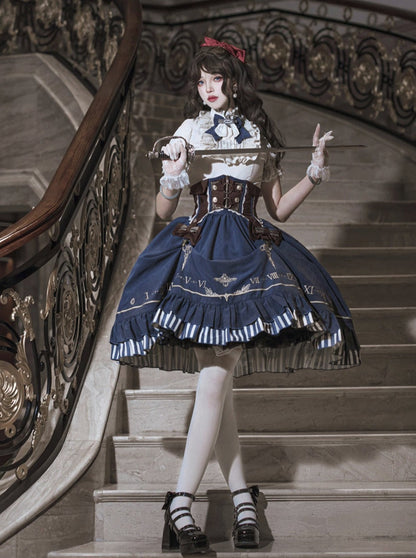 [pre-order] Lolita Retro Shirt + Belt + Skirt
