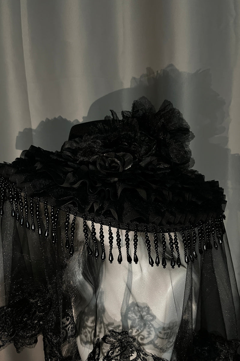 Sheer Design Lace Gothic Lolita Hat