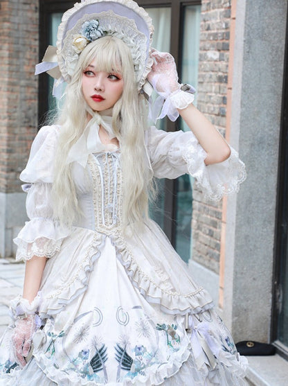 Wedding Rose Girl Retro Tea Party Lolita