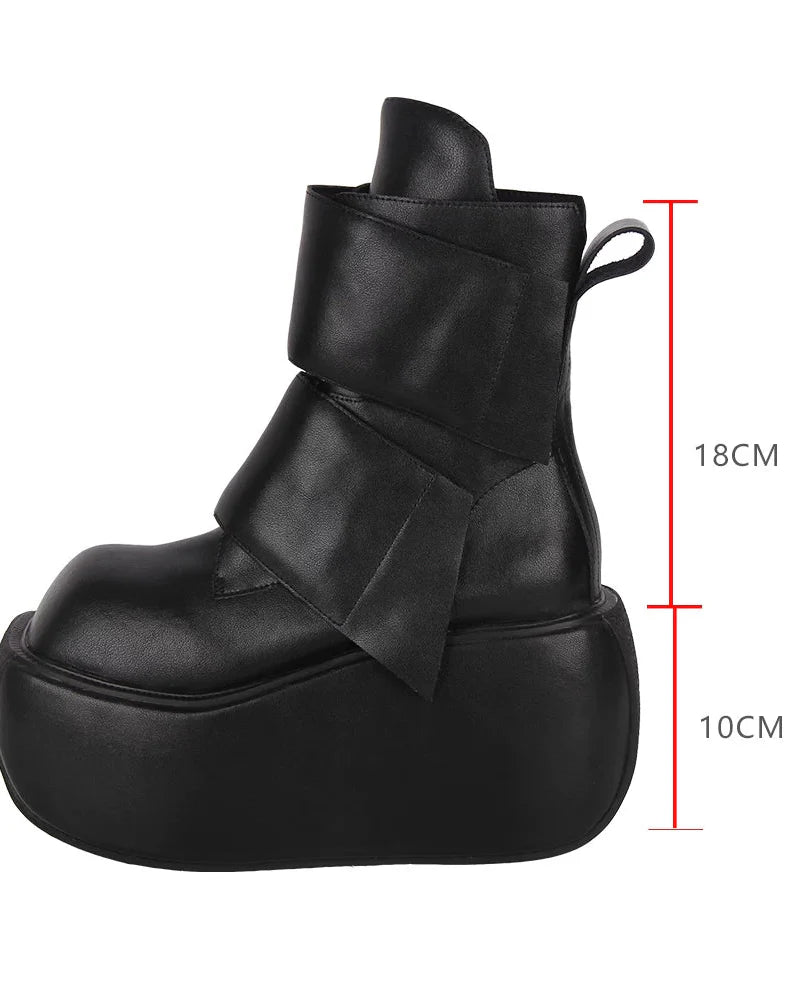 Dark Punk Mid-calf Boots