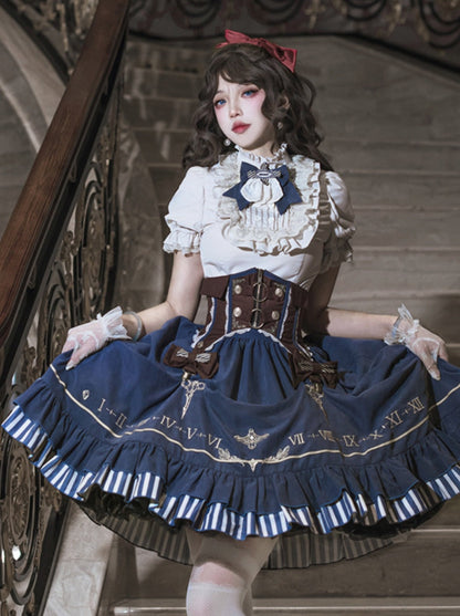 [pre-order] Lolita Retro Shirt + Belt + Skirt