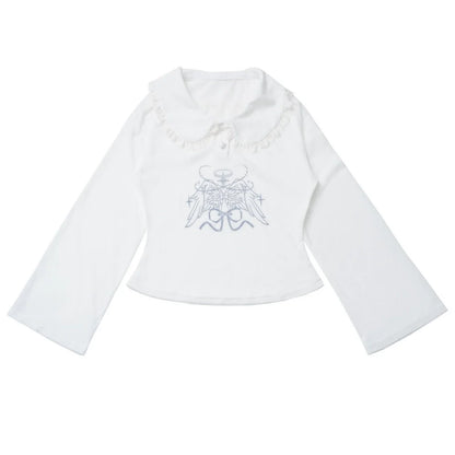 Smock Suspender + Doll Collar Top + Tiered Skirt