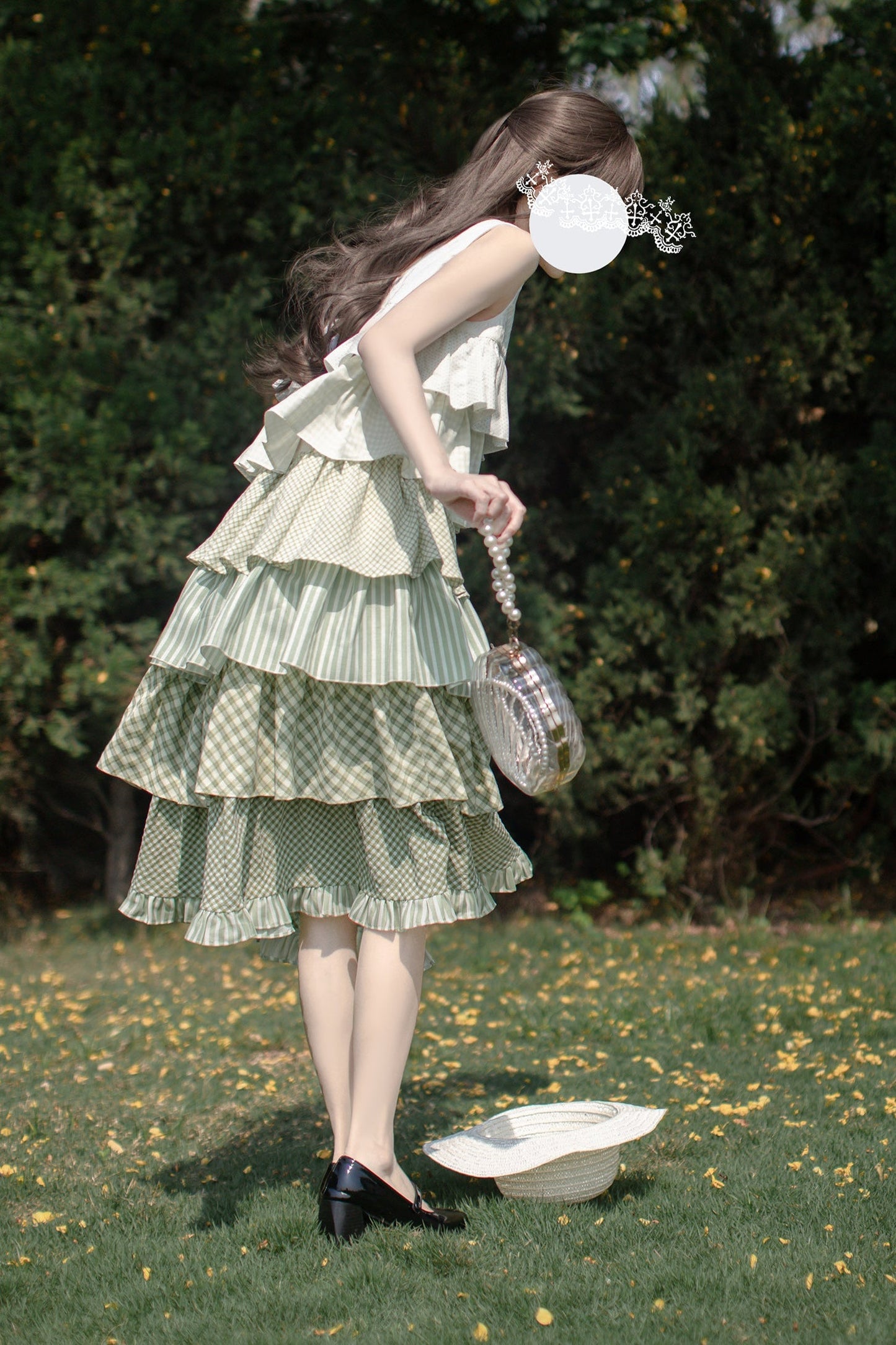 [pre-order] Tiered Ruffled Sleeveless Dress + Ribbon