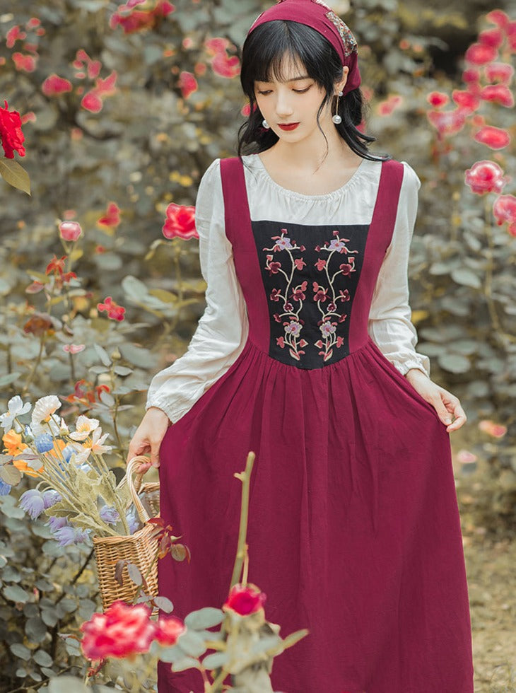 Two Piece Paneled Country Dress