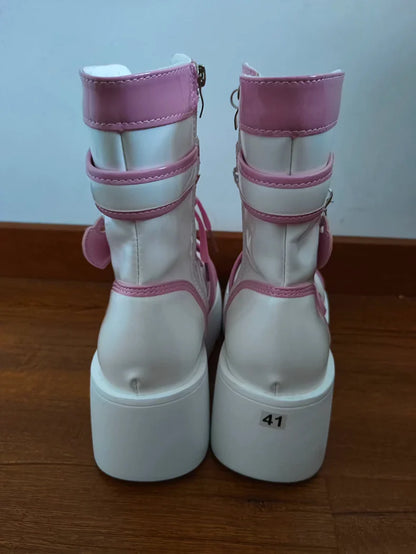 Subculture Mid Calf Half Boots
