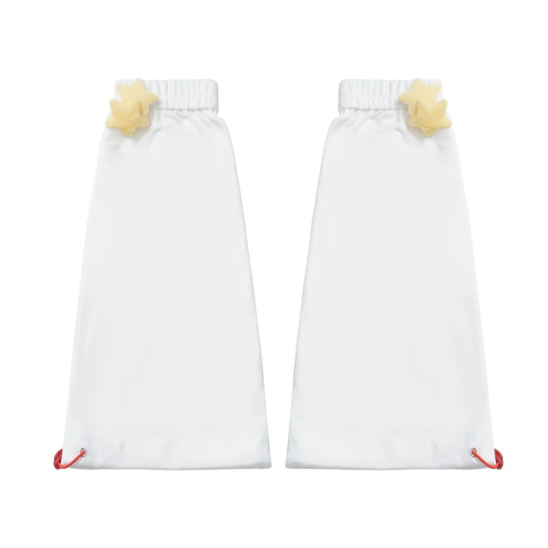Snack Girl Hooded Vest + Top + Pleated Skirt + Leg Warmers