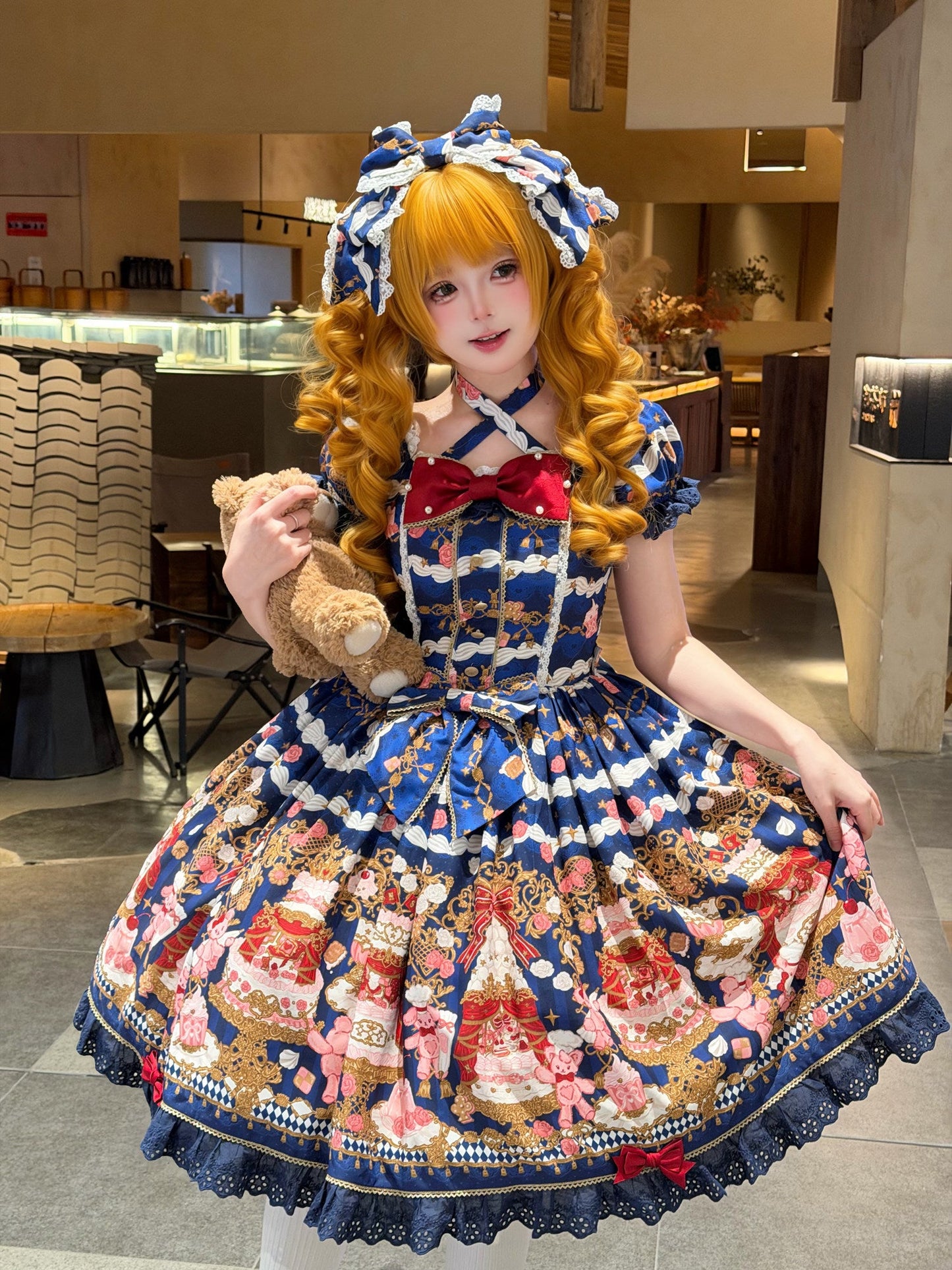 [pre-order Deadline: April 26] Retro Romance Sweet Lolita Ribbon Cake Print Series Accessories
