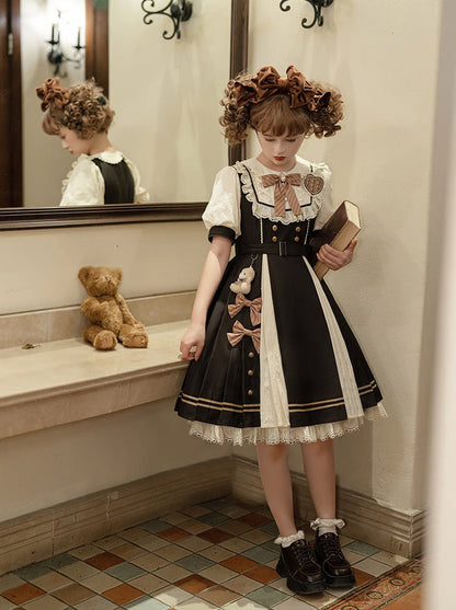 Chocolate Girly Retro Lolita Dress