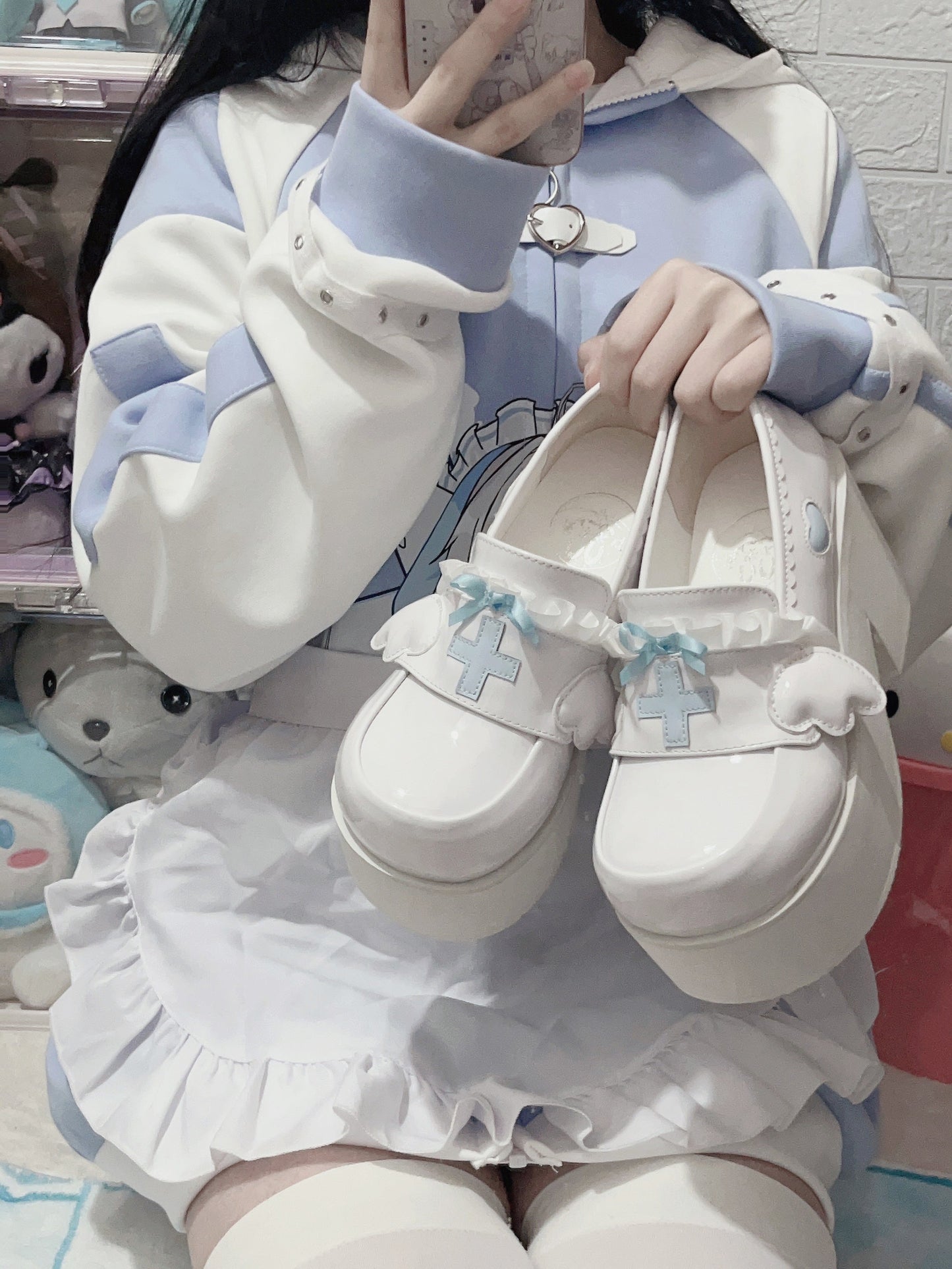 [angel Style] Medical Lace Platform Shoes