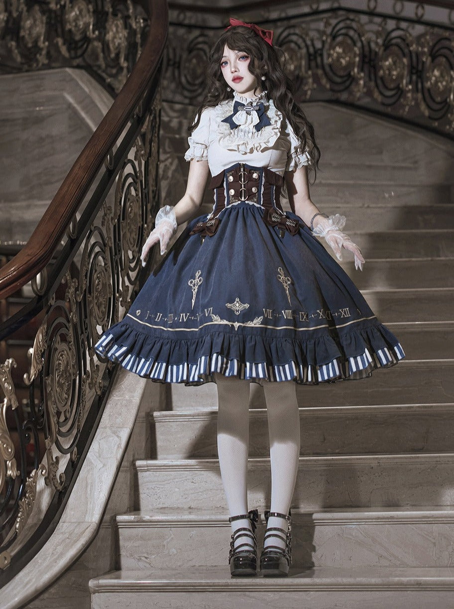 [pre-order] Lolita Retro Shirt + Belt + Skirt