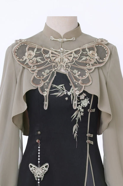 Butterfly Ember Hanfu Dress Set