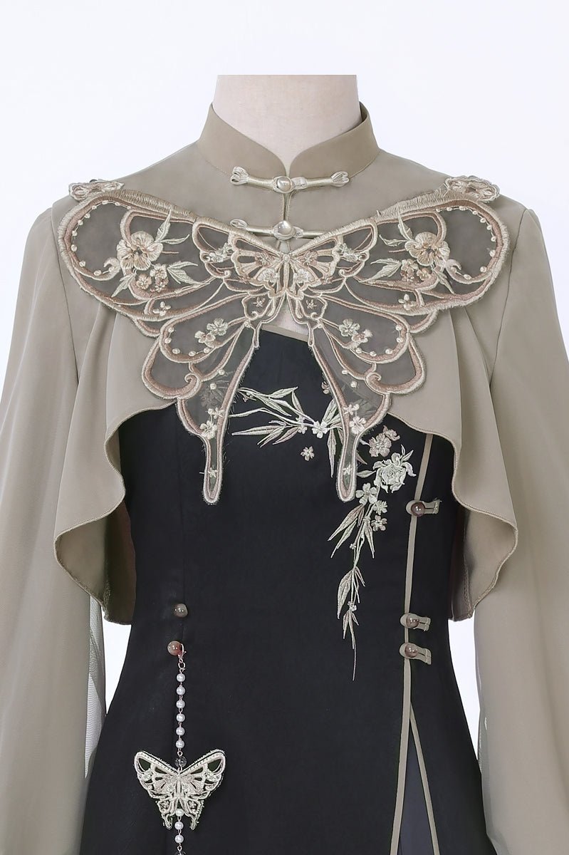 Butterfly Ember Hanfu Dress Set