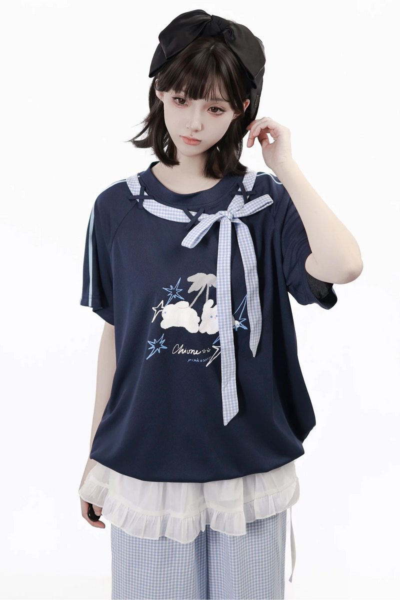 Star Flag Top + Pants + Skirt