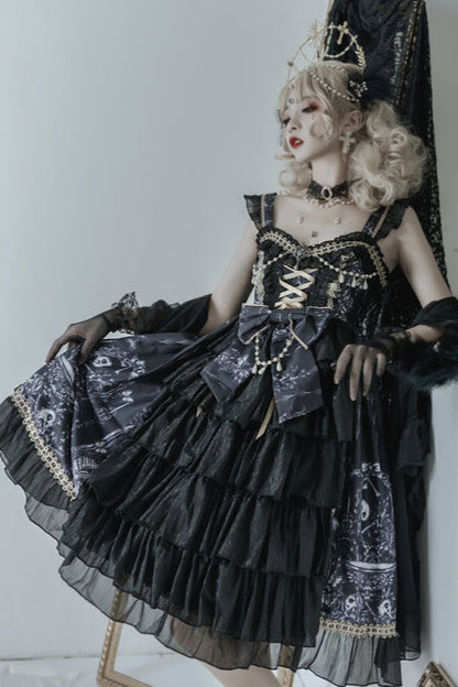 Golden Princess Suspender Dress