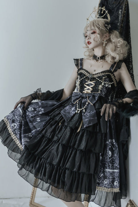 Golden Princess Suspender Dress