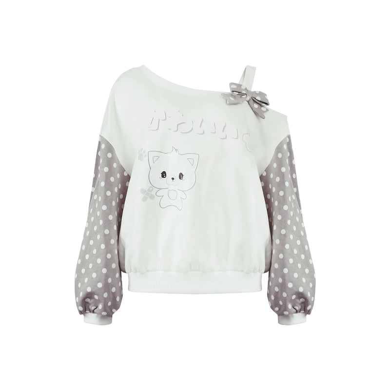 Dot One Shoulder Top + Dot Pants