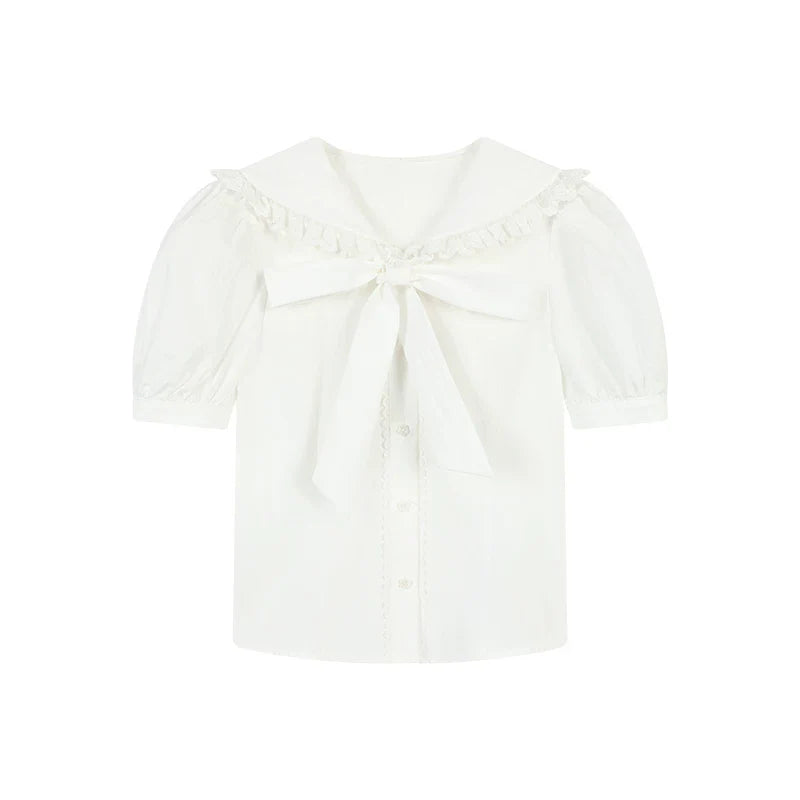 Sea Salt Bow Tie Shirt + Skirt