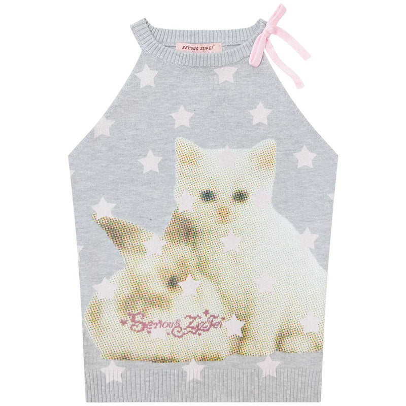 Rabbit Cat Sleeveless Top