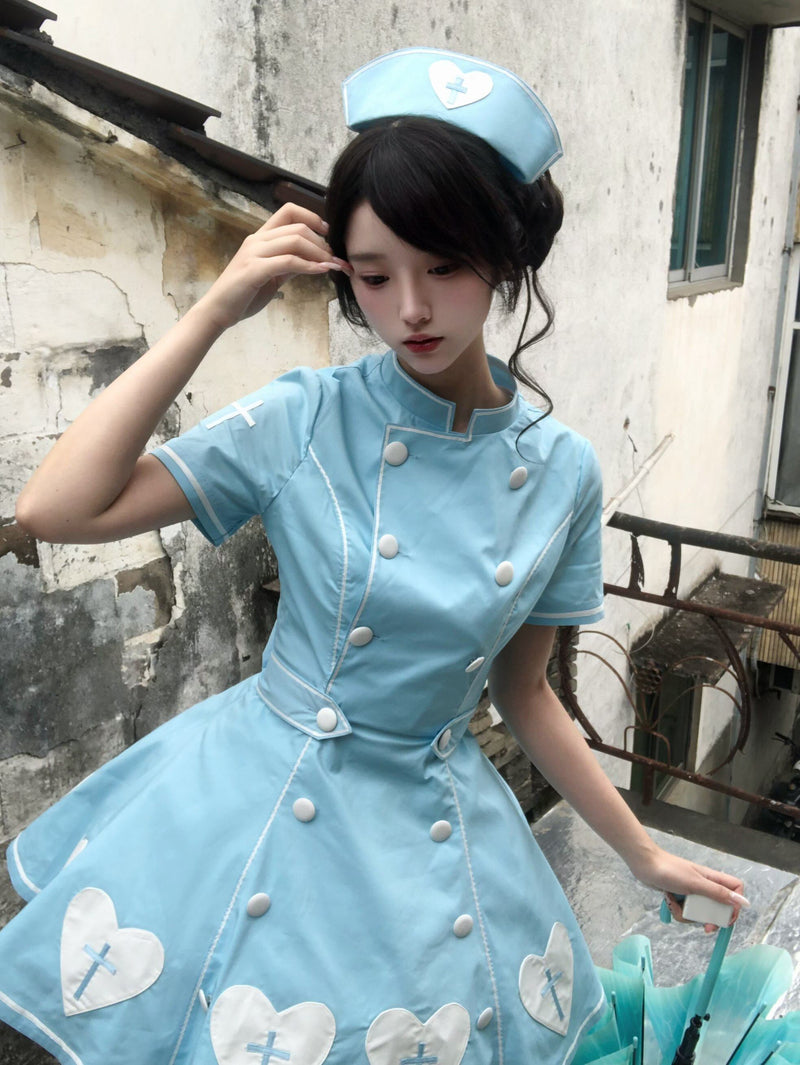 [pre-order Deadline: May 4] Heart Cross Nurse Cosplay Lolita Series Nurse Hat