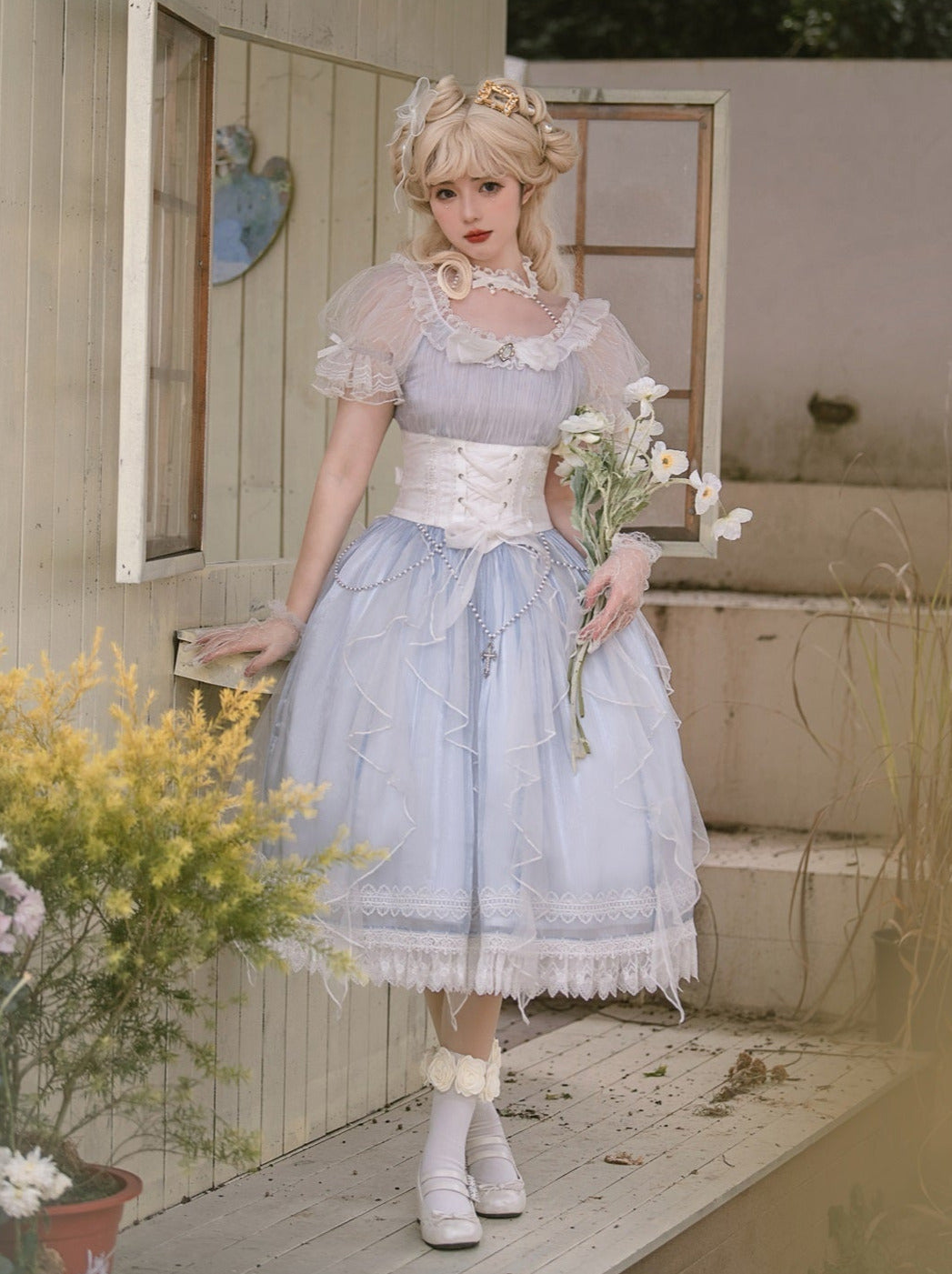 Princess Flower Wedding Tea Party Dress