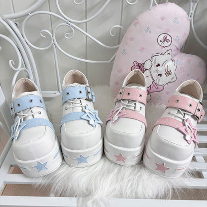 [pre-order] Star Melody Punk Strap Platform Shoes