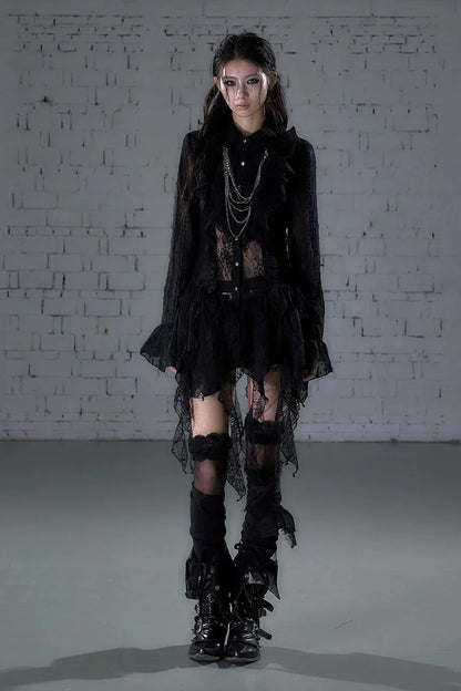 Romantic Punk Lace Dress