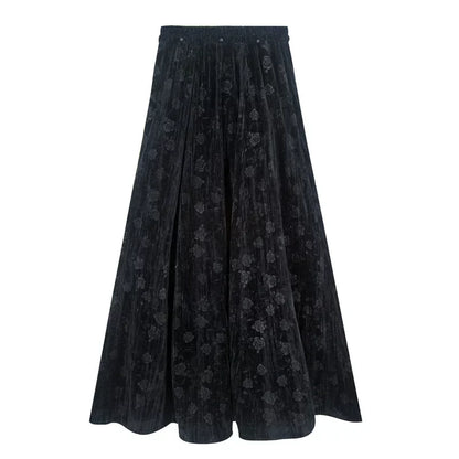 Chinese-style Design Top + Long Skirt + Apron