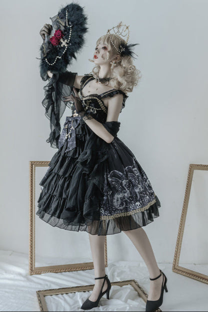Golden Princess Suspender Dress