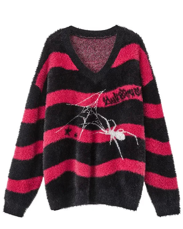 Border Loose Dark Spider Top