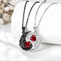 Wings of Light and Shadow Couple Necklace
