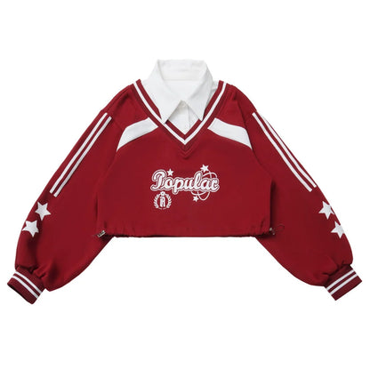 American College Sweatshirt + Tie + Pants + Skirt