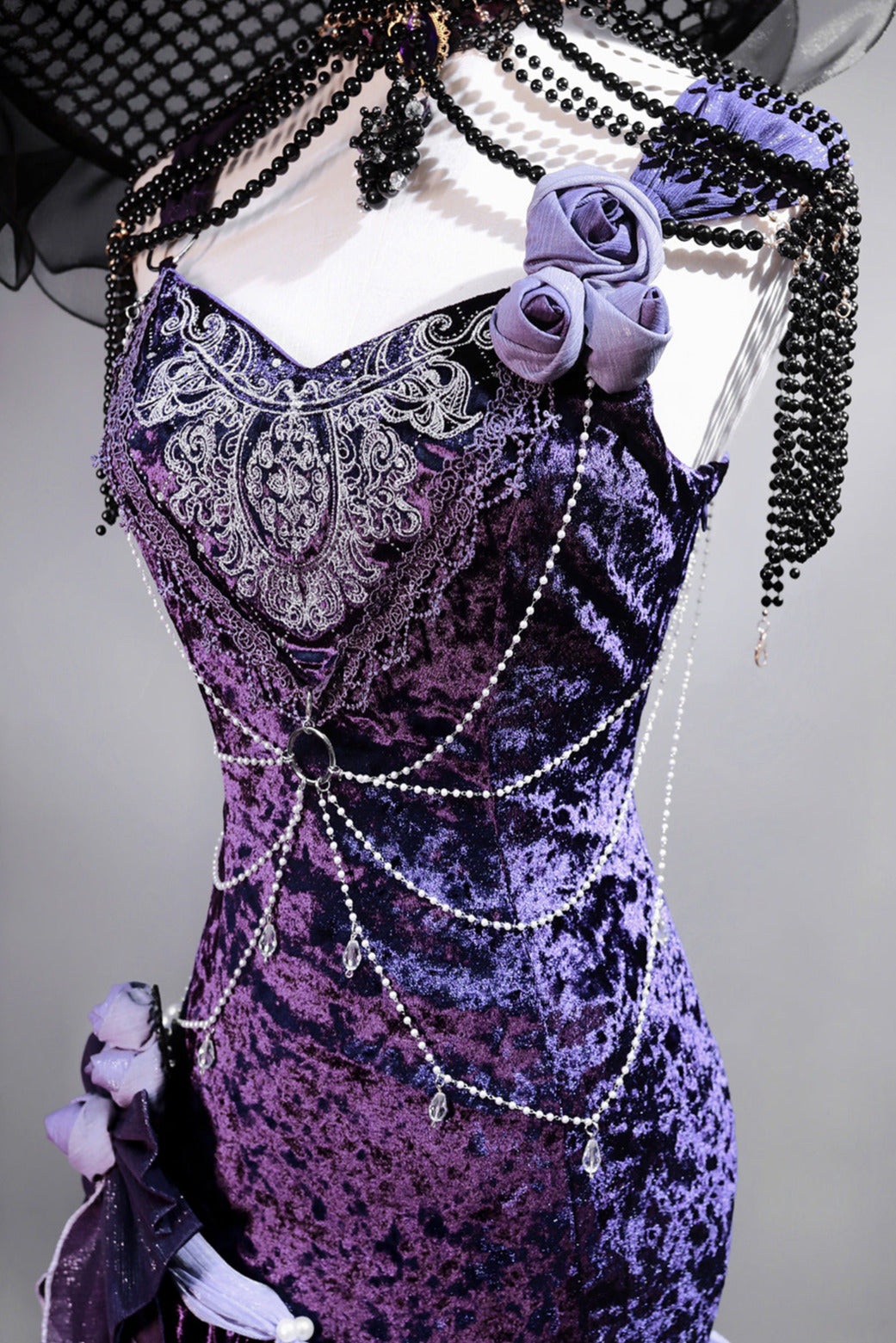 [pre-order] Mysterious Nocturne Lolita Suspender Mermaid Dress