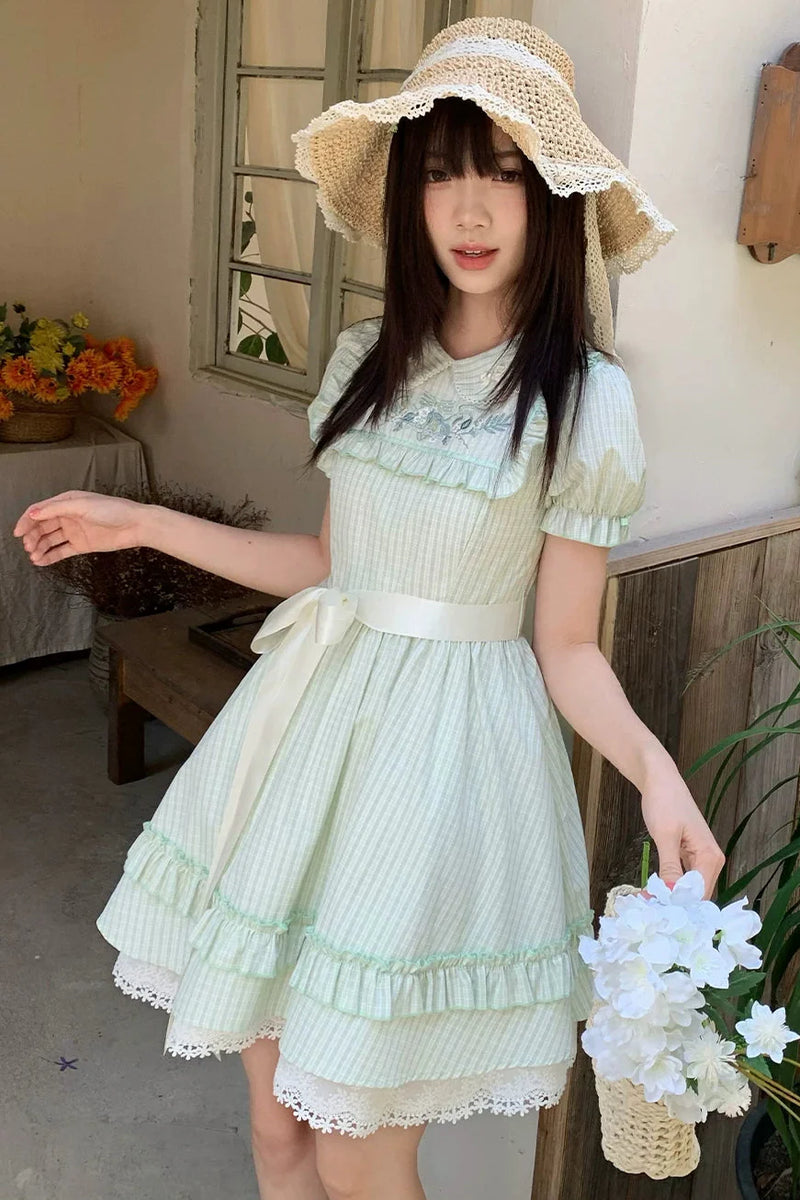 Lace Trim Sweet Dress