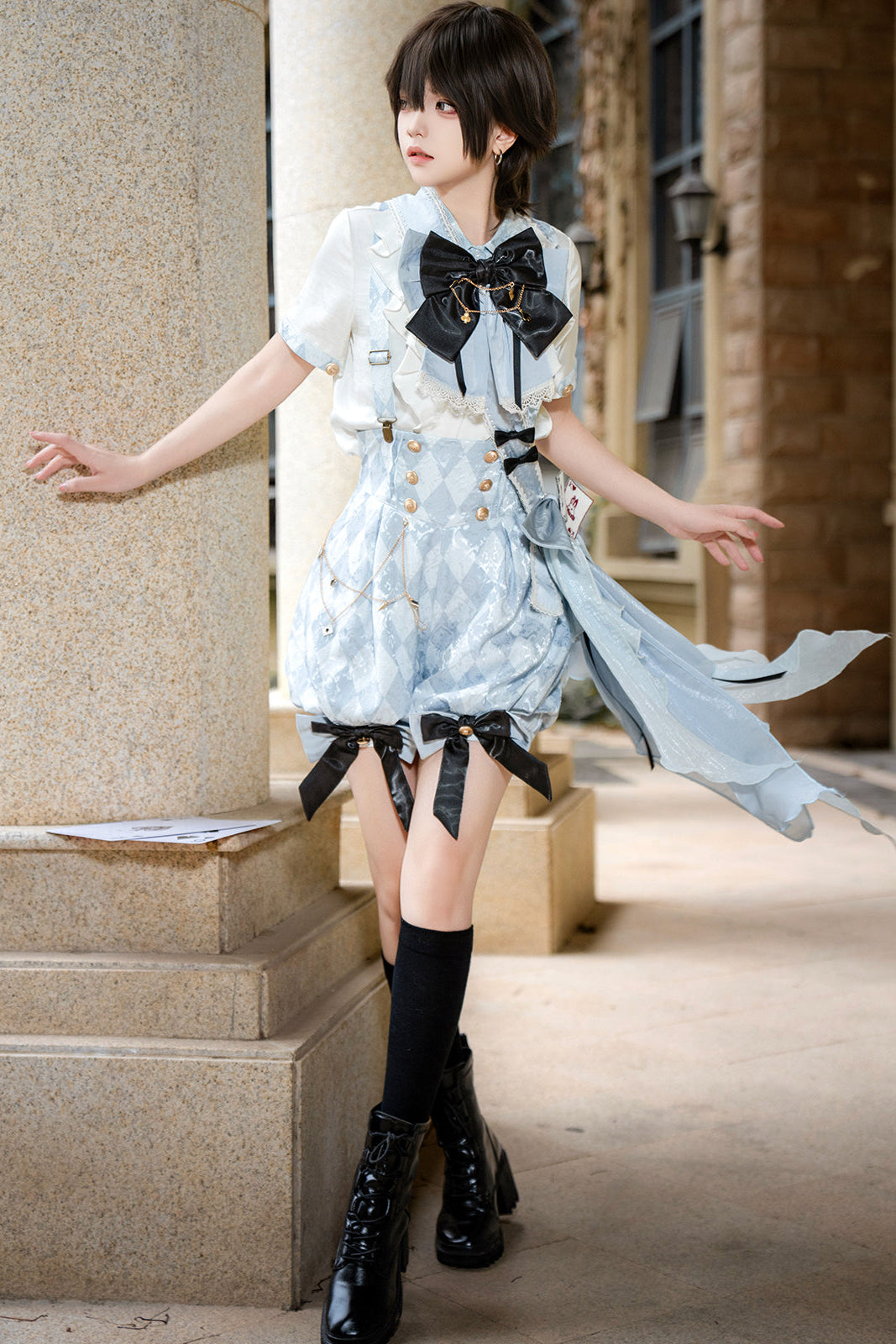 [pre-order] Alice Prince Lolita Shirt + Shorts + Belt