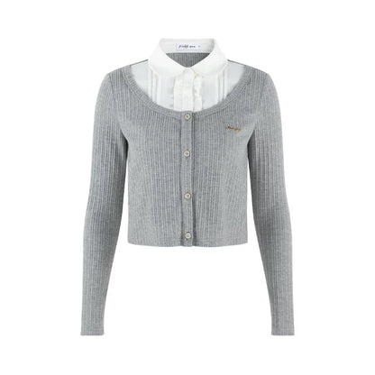 French Style Knit Cardigan + Skirt