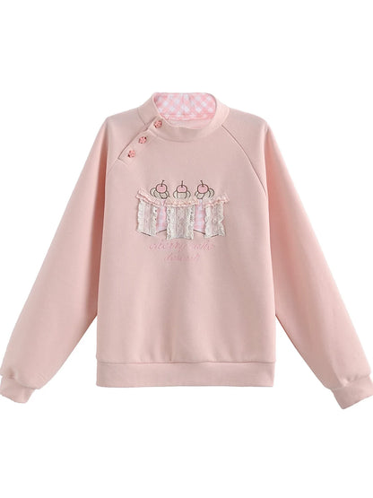 Sweet Forest Girl Loose Sweatshirt