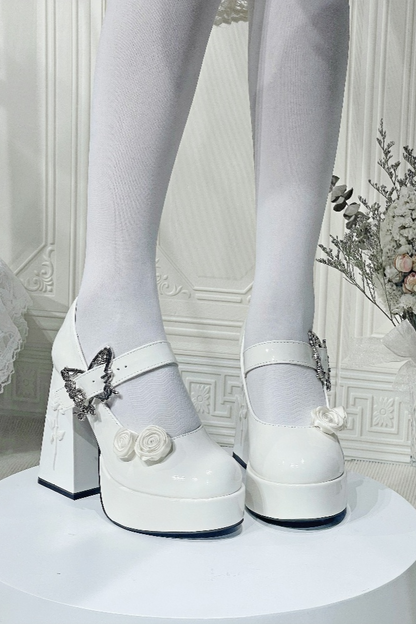 Floating Dreamland Platform Block Heels