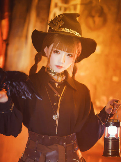 Steampunk Halloween Wizard Hat Witch's Hat