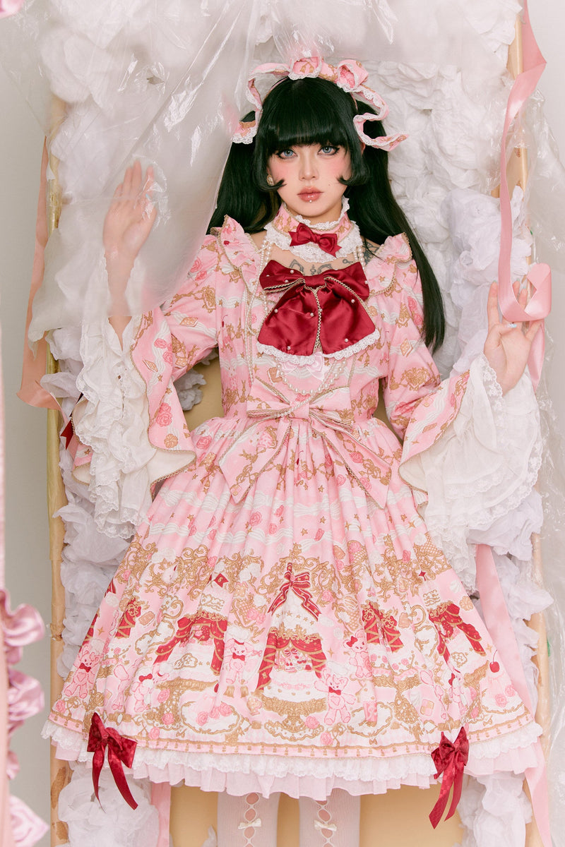 [pre-order Deadline: April 26] Retro Romance Sweet Lolita Ribbon Cake Print Series Accessories