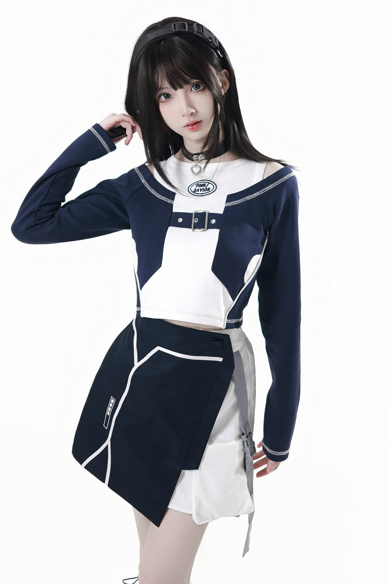 Subculture Cargo Short Coat + Jumper Skirt + Skirt + Leg Warmers