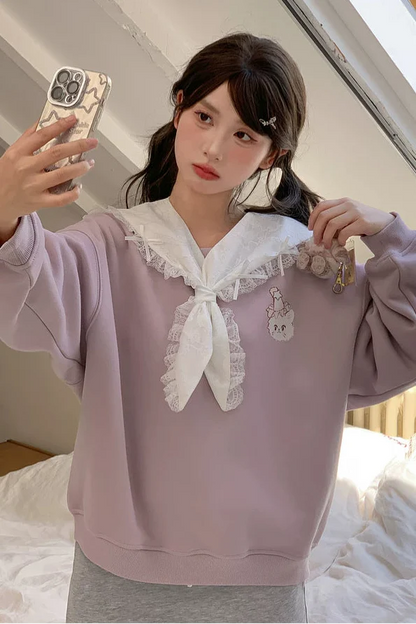 Cat Fleece Sweatshirt