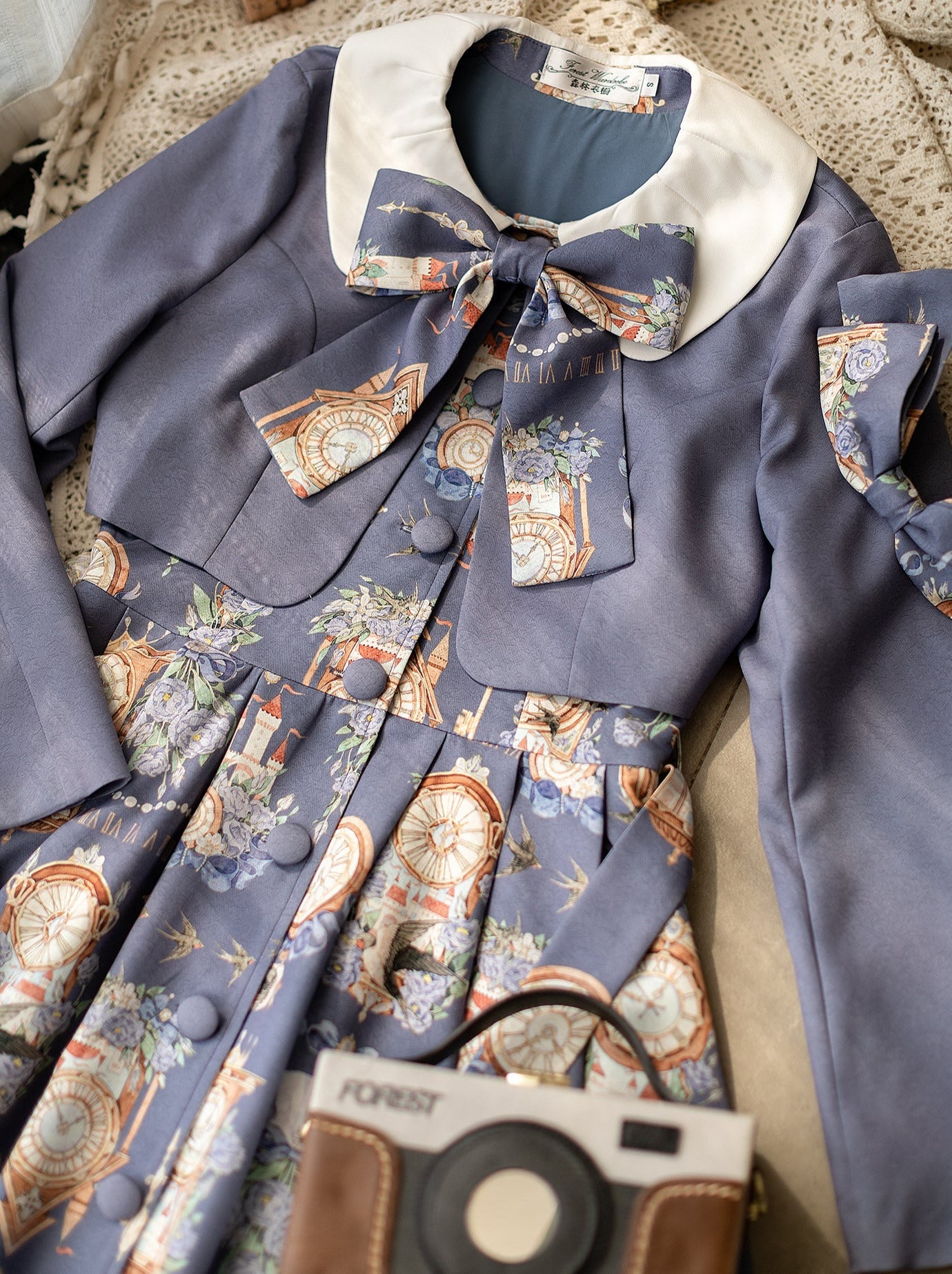 Eternal Echo Classical Print Lolita Dress Jacket Set