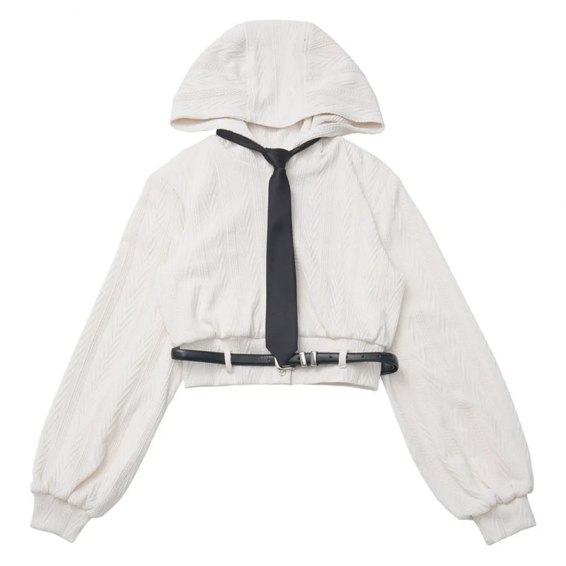 Maple Trench Coat + Hooded Top + Checkered Skirt + Shirt Dress
